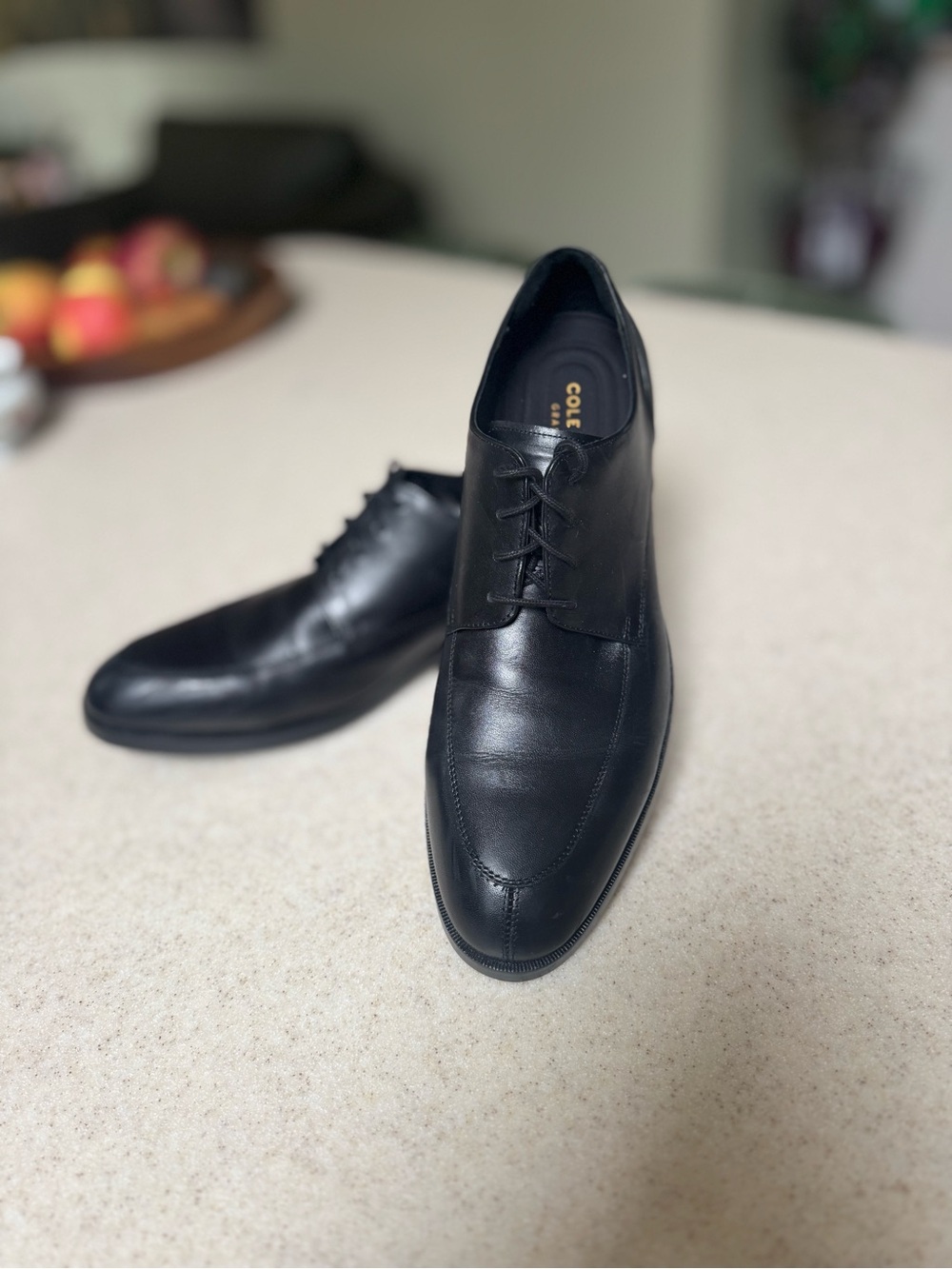 Cole Haan Men's Black Leather Dress Shoes